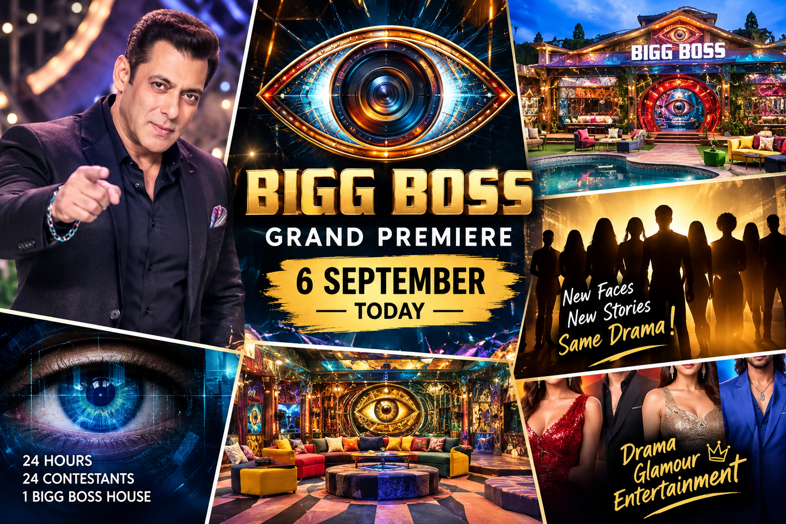 Bigg Boss Grand Premiere: The Entertainment Storm Begins Tonight!