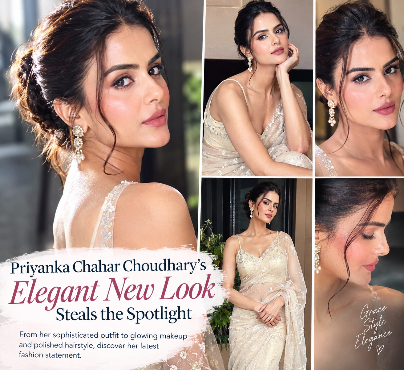 Priyanka Chahar Choudhary’s New Elegant Look Is All About Timeless Glamour